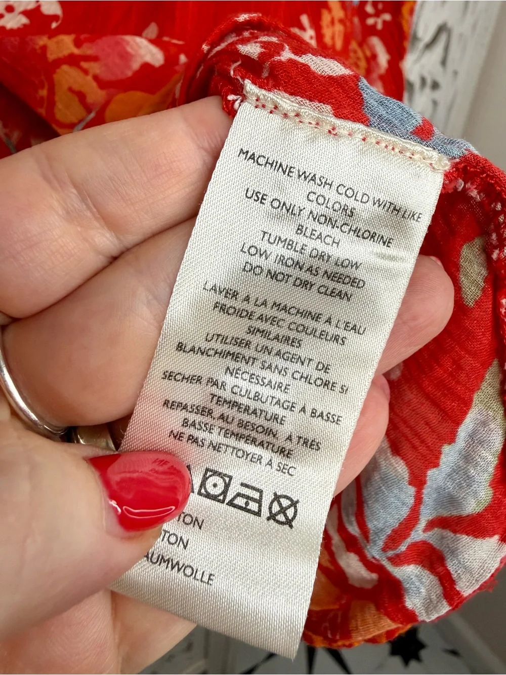 Anthropologie Pilcro The Sydney Red Floral Blouse